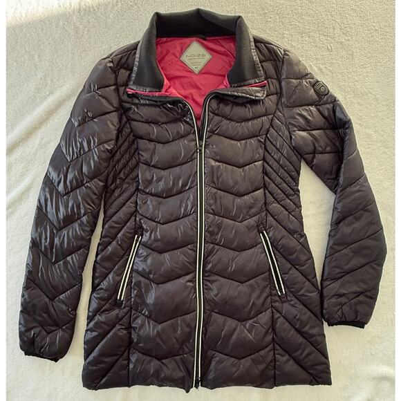 Noize Jackets & Blazers - NOIZE Small Petite SP Mid length Lightweight Quilted Puffer Coat Jacket Black